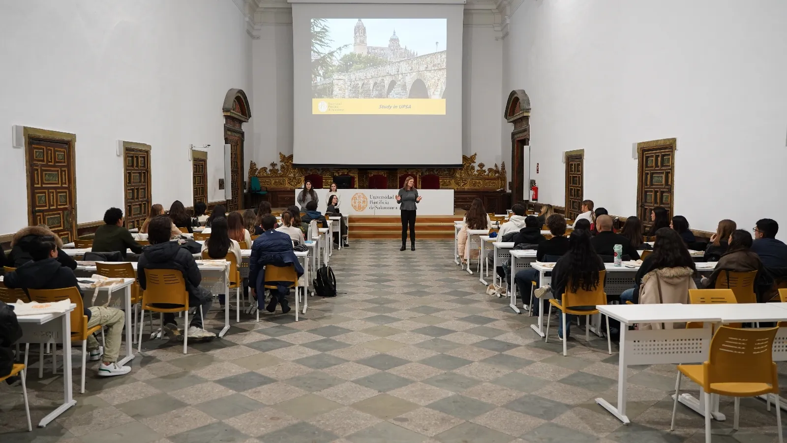 La UPSA acoge a 75 alumnos de intercambio de 30 universidades de Europa, América y Palestina