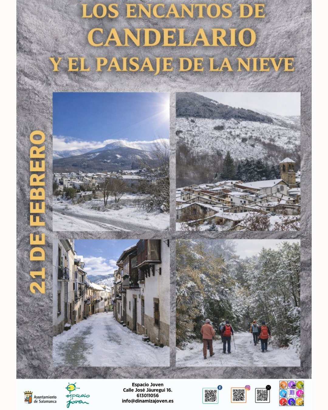 Dinamiza Joven Salamanca febrero: Candelario, Golden Axe y talleres gratis