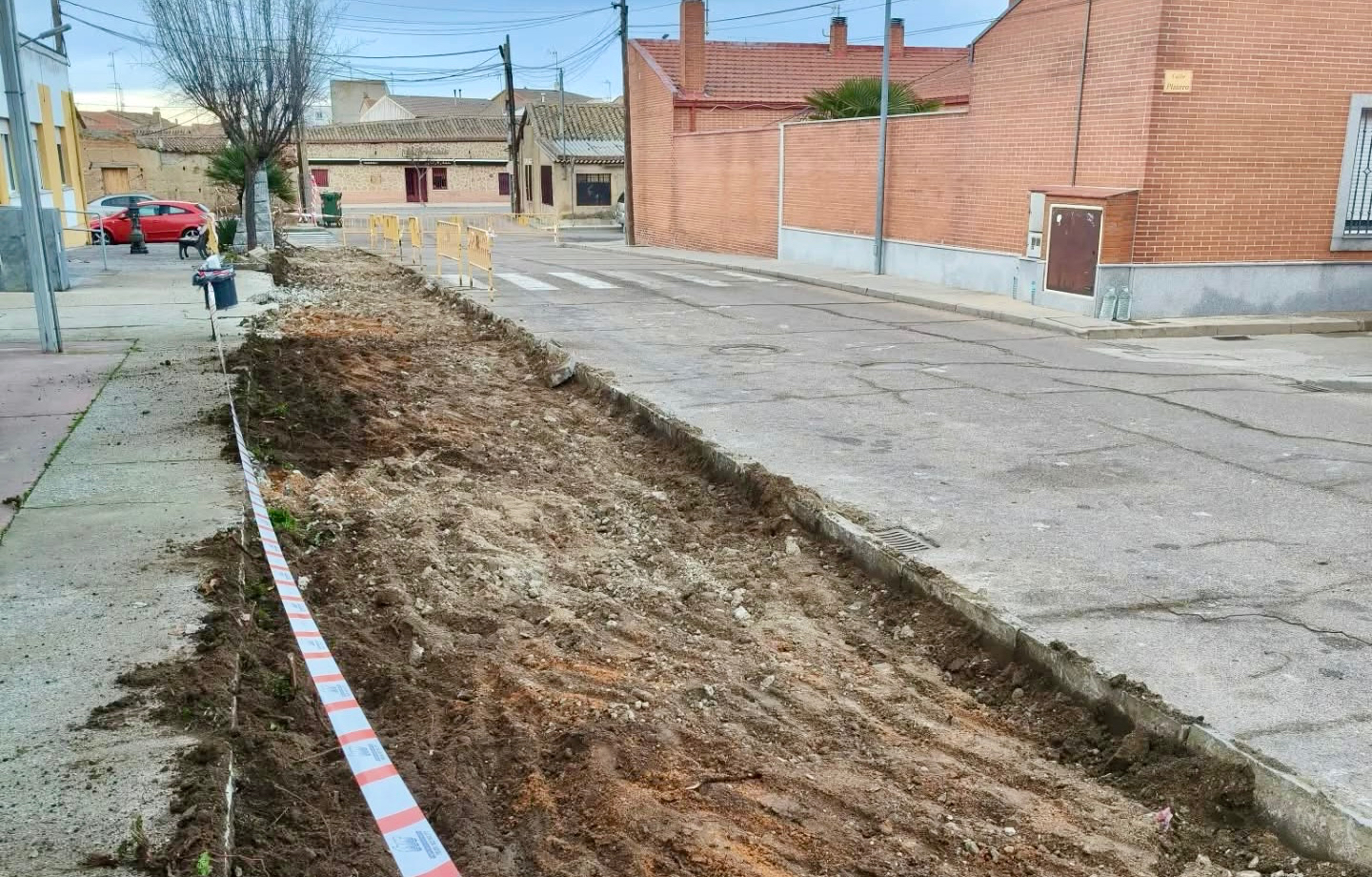 En marcha las obras para la creación de un nuevo aparcamiento en Villoria