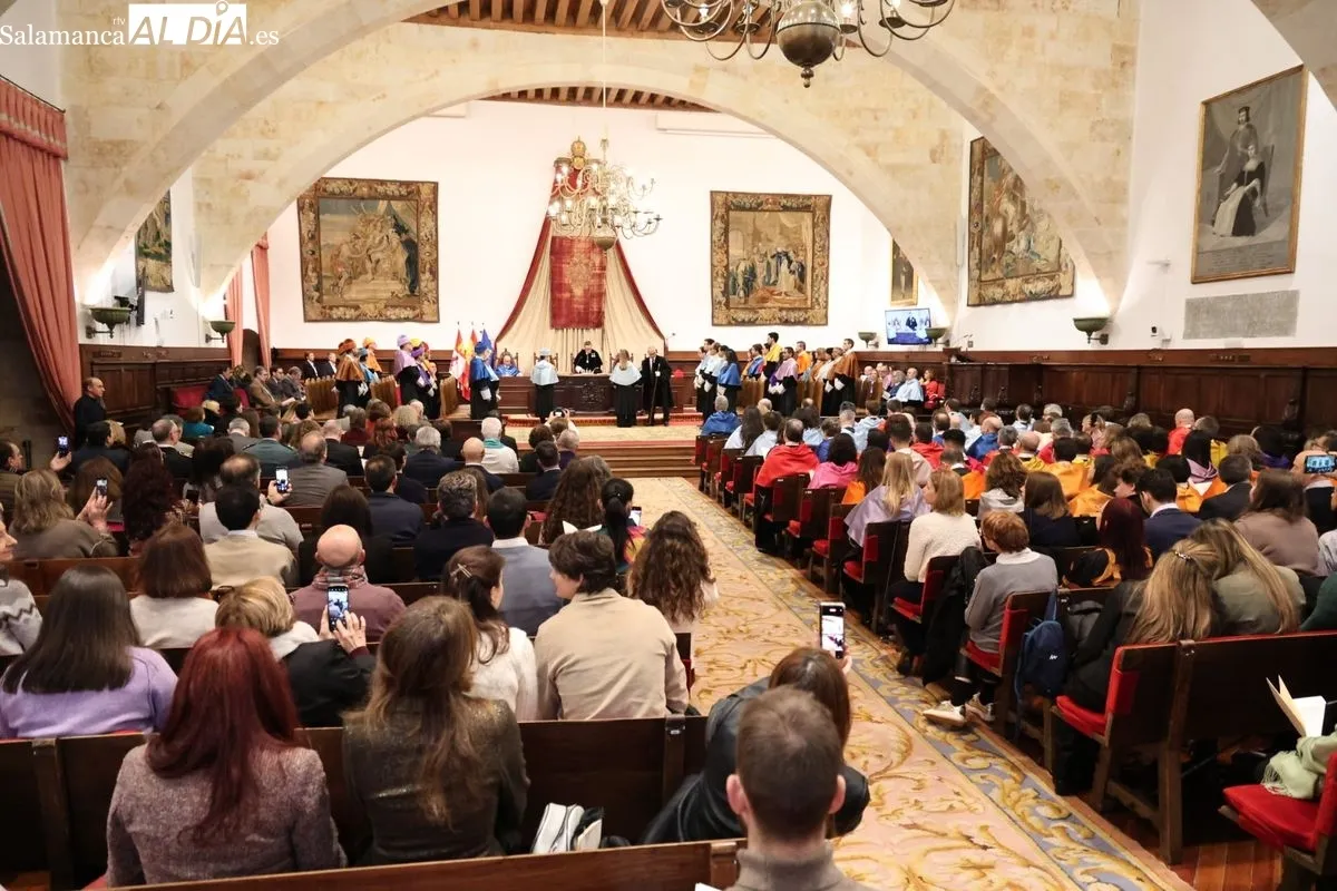  La Universidad de Salamanca celebra la festividad de Santo Tomás de Aquino con un acto en el Paraninfo. Foto de David Sañudo