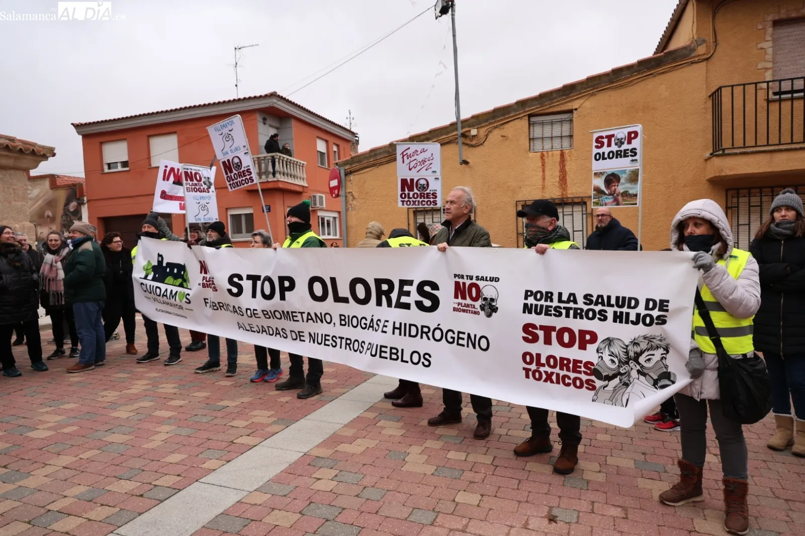 'Llevaros la peste donde no moleste': el grito de Castellanos de Villiquera contra el biogás | Fotos: David Sañudo