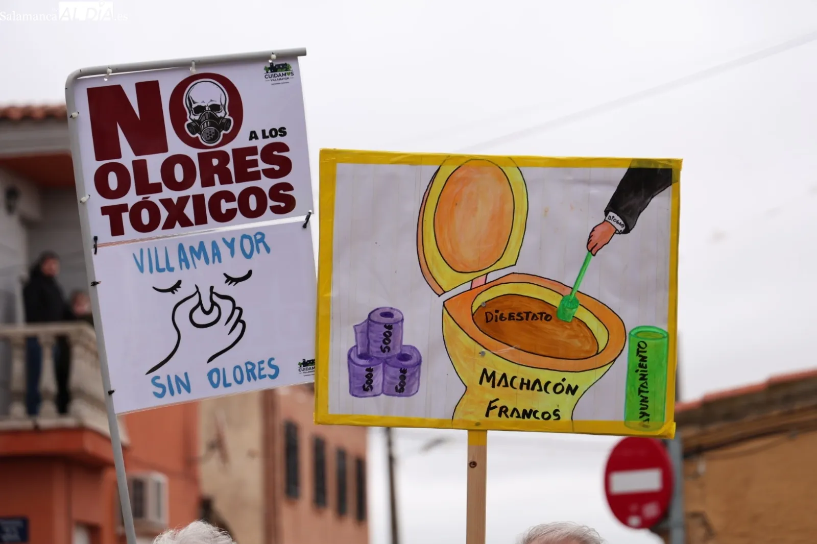 'Llevaros la peste donde no moleste': el grito de Castellanos de Villiquera contra el biogás | Fotos: David Sañudo