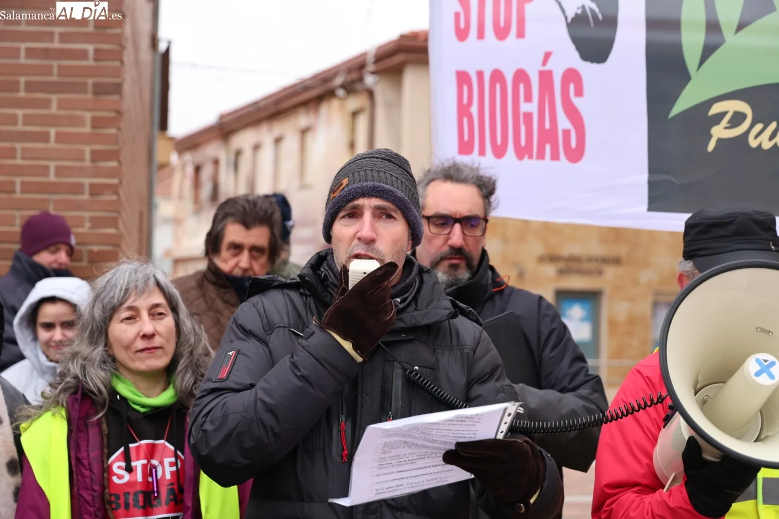 'Llevaros la peste donde no moleste': el grito de Castellanos de Villiquera contra el biogás | Fotos: David Sañudo