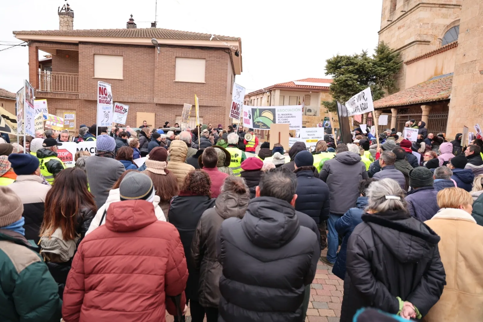 'Llevaros la peste donde no moleste': el grito de Castellanos de Villiquera contra el biogás | Fotos: David Sañudo