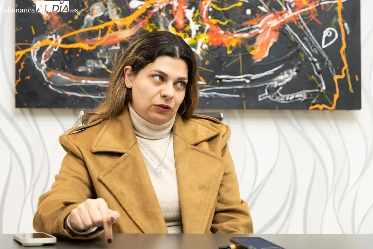 Majedeh Bozorgi, jurista iraní residente en Salamanca. Foto de David Sañudo