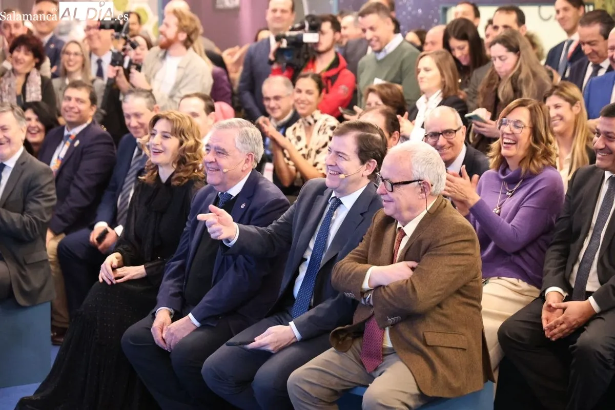 El presidente de la Junta de Castilla y León, Alfonso Fernández Mañueco, en la presentación de la propuesta de la Comunidad en Fitur. Foto de David Sañudo