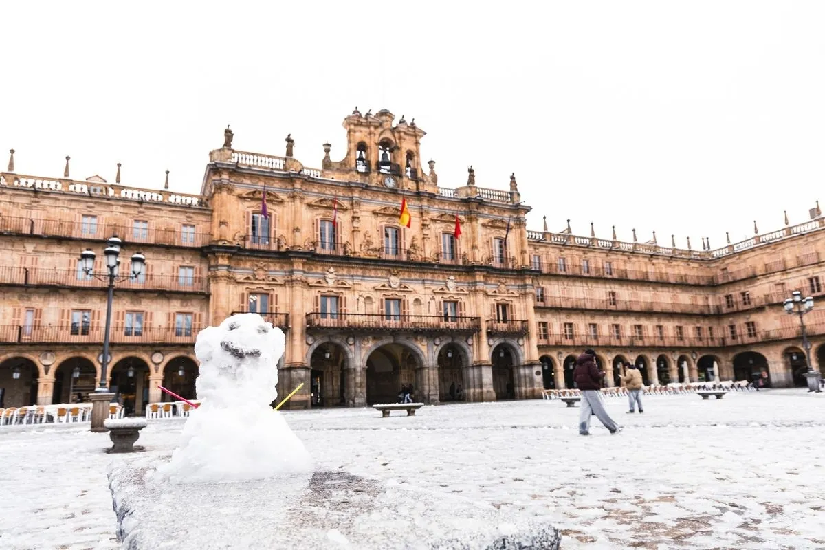 Nevada en Salamanca. Foto de David Sañudo