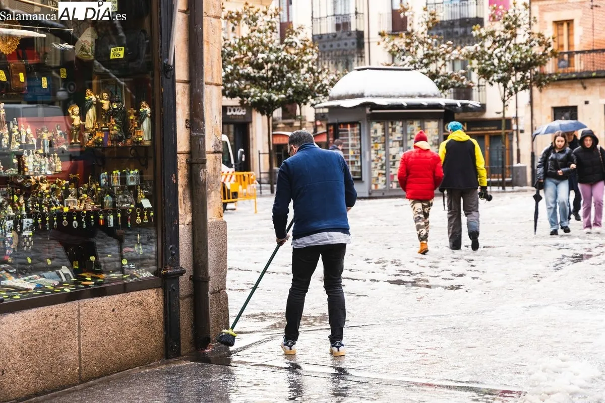 Nevada en Salamanca. Foto de David Sañudo