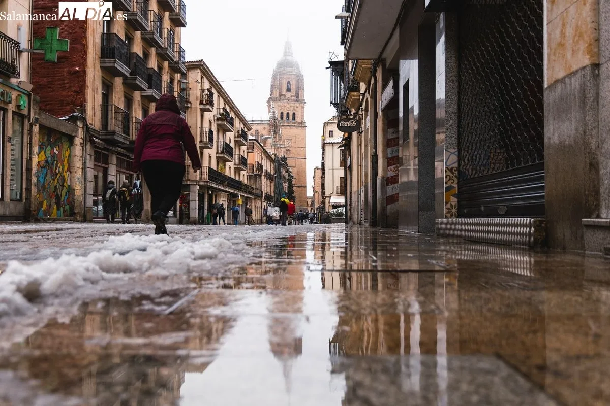 Nevada en Salamanca. Foto de David Sañudo