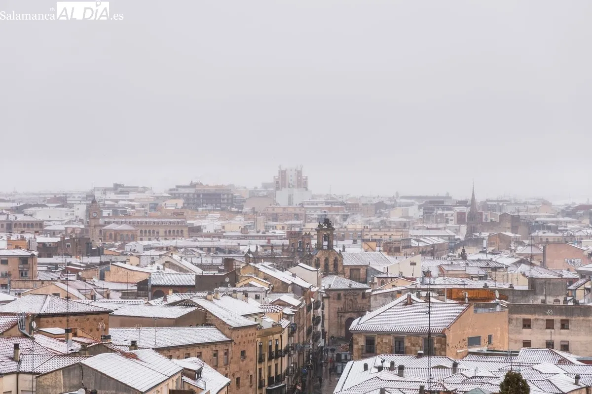 Nevada en Salamanca. Foto de David Sañudo