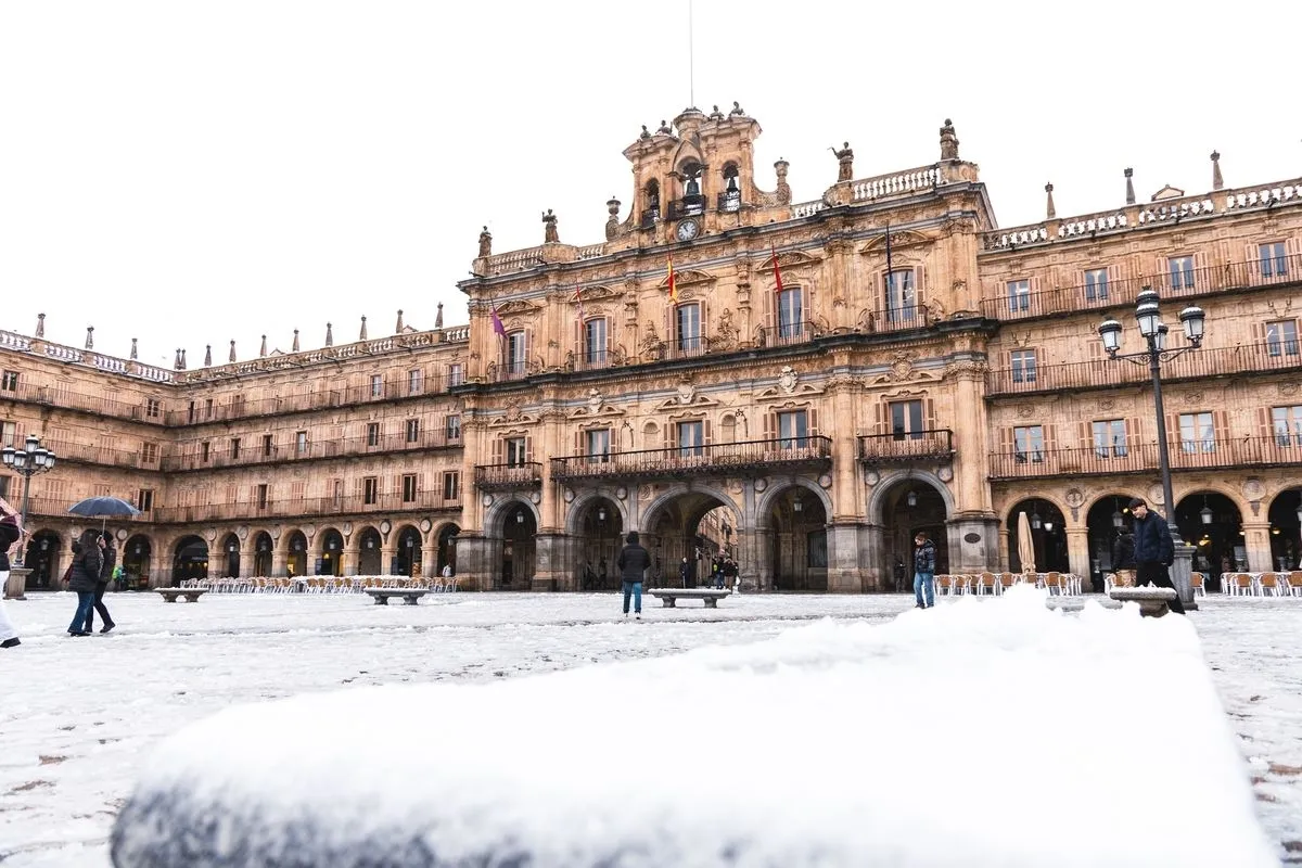 Nevada en Salamanca. Foto de David Sañudo