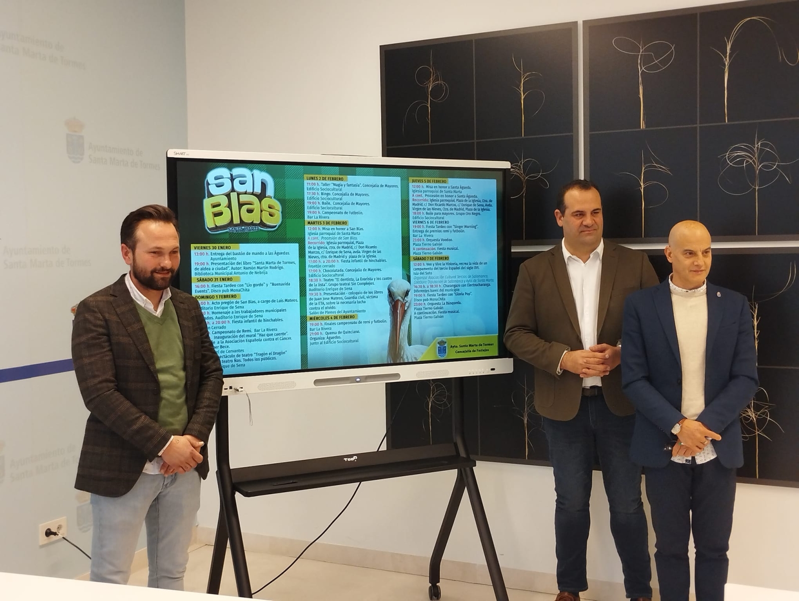 Programa fiestas San Blas Santa Marta 2026: conciertos y actividades