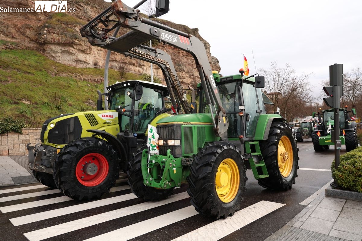 GALERÍA DE FOTOS | El campo salmantino se moviliza con tractores en el centro contra el acuerdo de Mercosur y la PAC