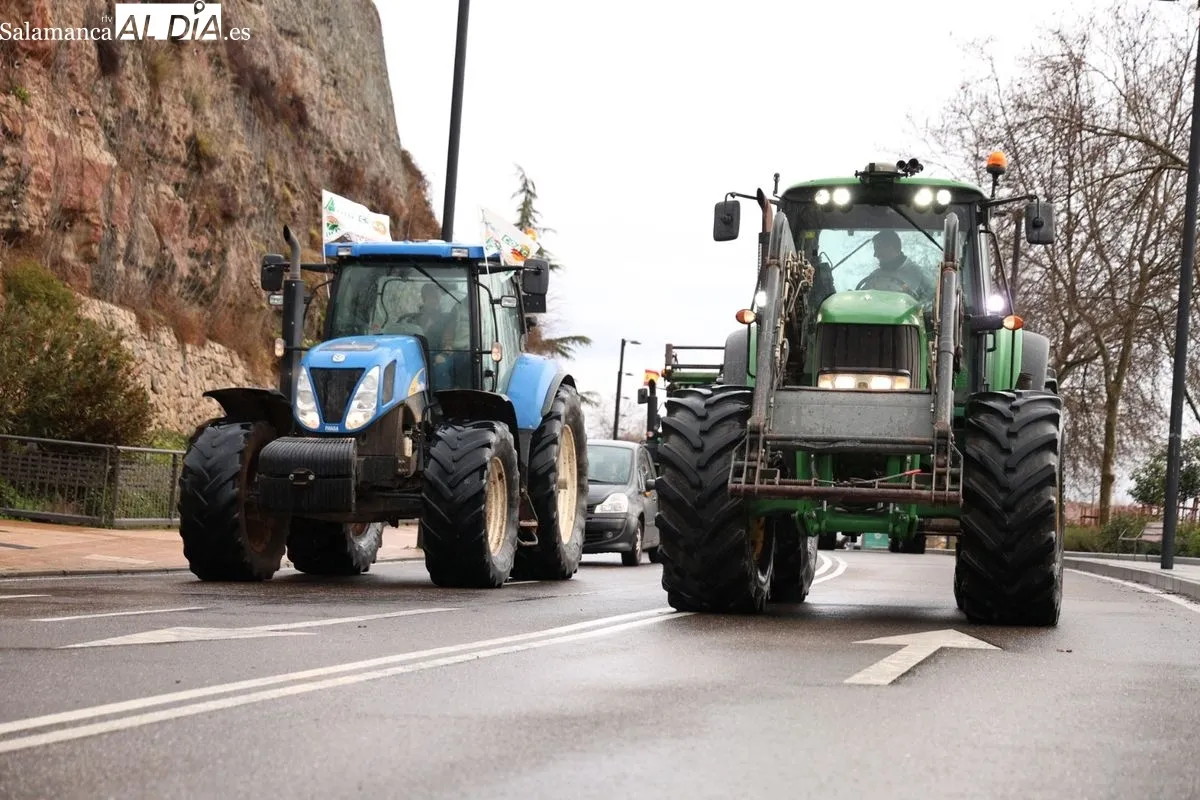  El campo salmantino se movilización una gran tractorada contra el acuerdo de Mercosur y la PAC | FOTOS: David Sañudo