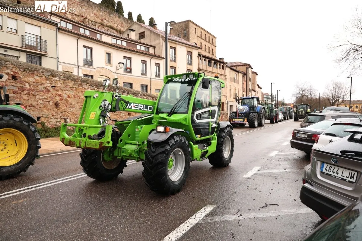 El campo salmantino se movilización una gran tractorada contra el acuerdo de Mercosur y la PAC | FOTOS: David Sañudo