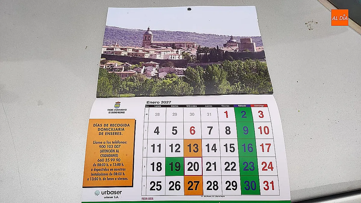 Foto 2 - Disponibles 400 ejemplares del calendario de recogida de basura y enseres 2026