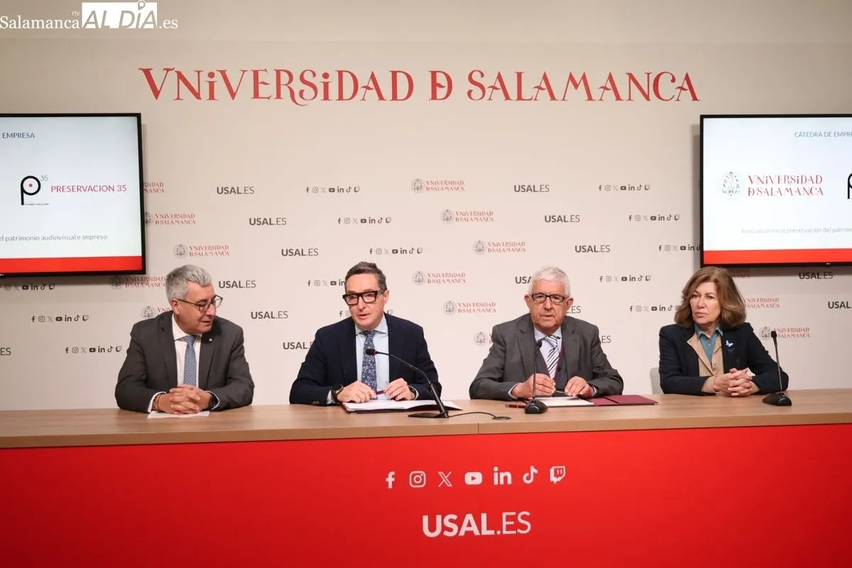 La USAL crea la primera cátedra de España para preservar el patrimonio audiovisual con IA | FOTOS: David Sañudo 