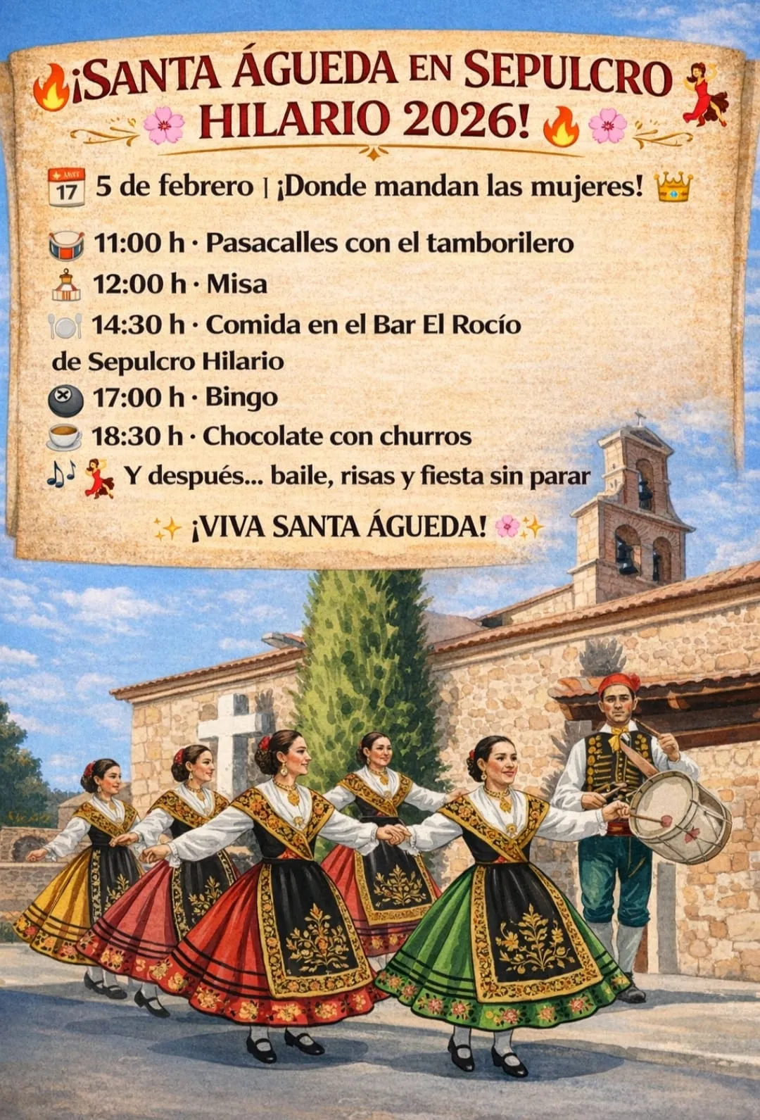 Programa completo de las fiestas de Sepulcro Hilario 2026