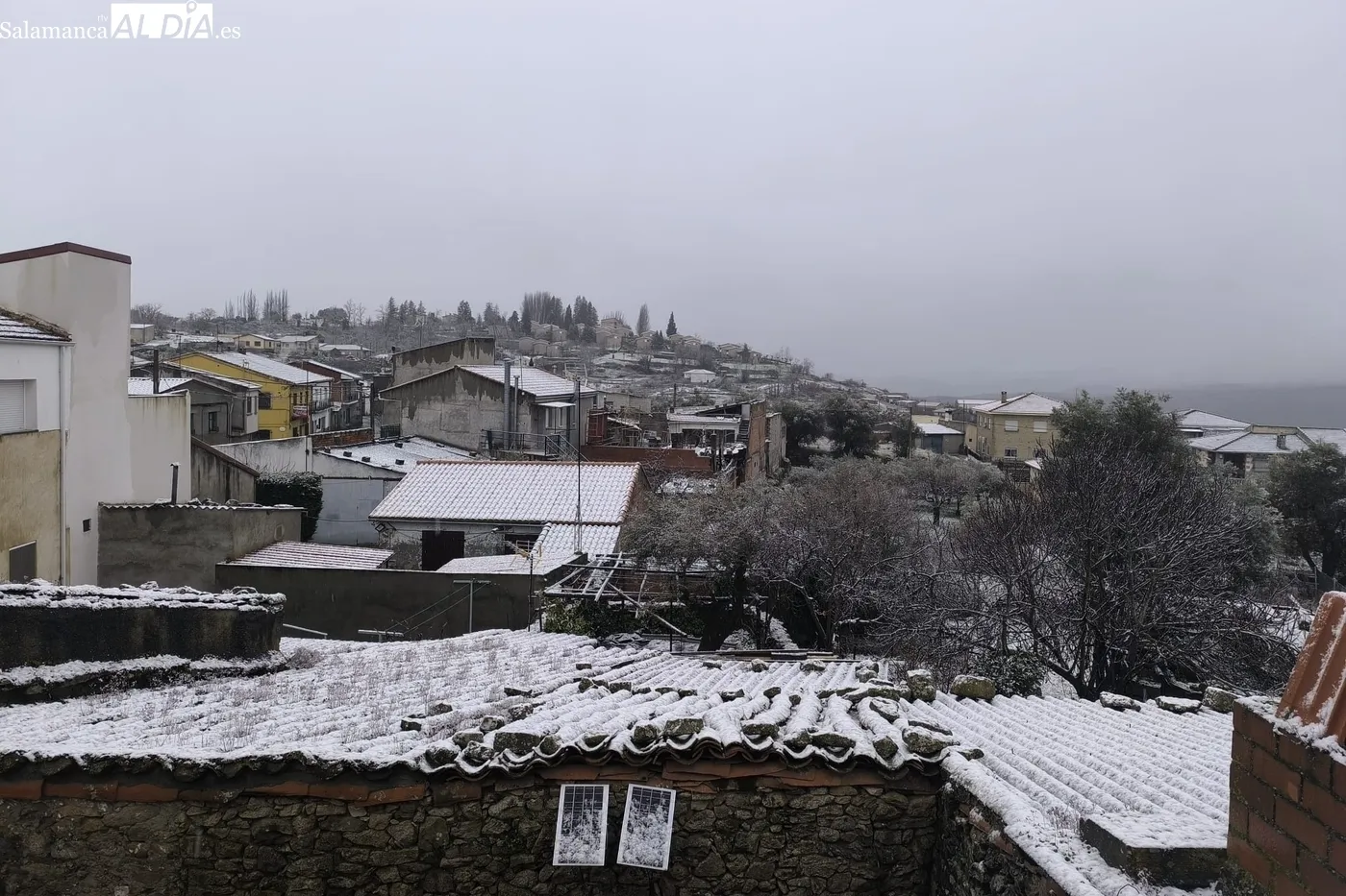 Nieve en Villarino de los Aires 