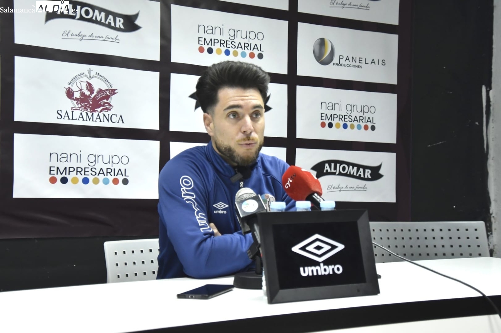 Jorge García (Salamanca UDS): objetivo portería a cero ante el Coruxo