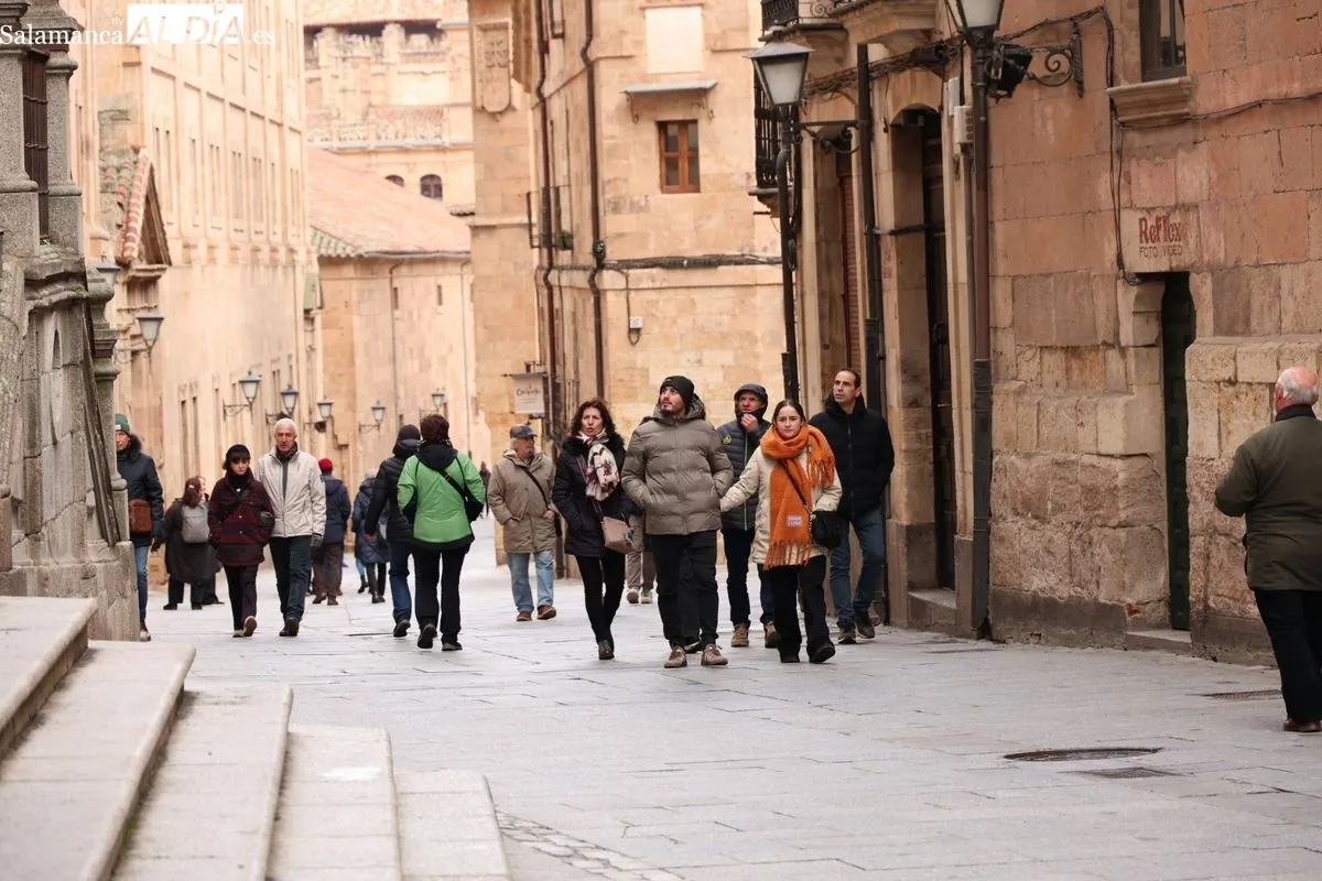 Ambiente en Salamanca este domingo. Foto: David Sañudo