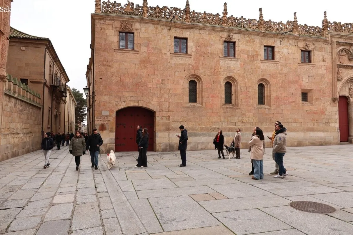 Ambiente en Salamanca este domingo. Foto: David Sañudo