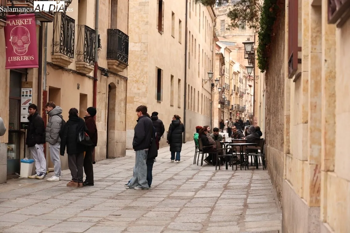 Ambiente en Salamanca este domingo. Foto: David Sañudo