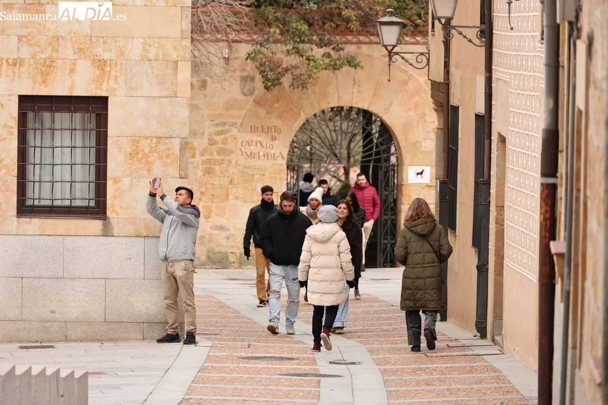 Ambiente en Salamanca este domingo. Foto: David Sañudo