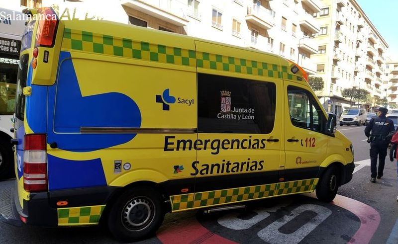 Accidente en Salamanca: un herido en la calle del Lagar