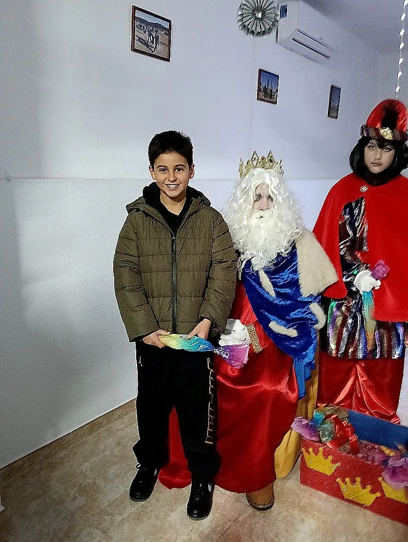 Los más pequeños de El Bodón reciben a los Reyes Magos