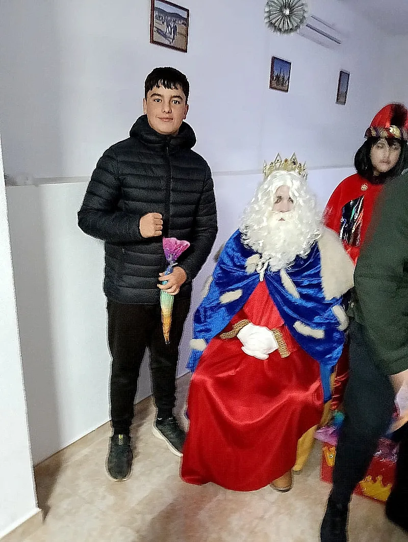 Los más pequeños de El Bodón reciben a los Reyes Magos