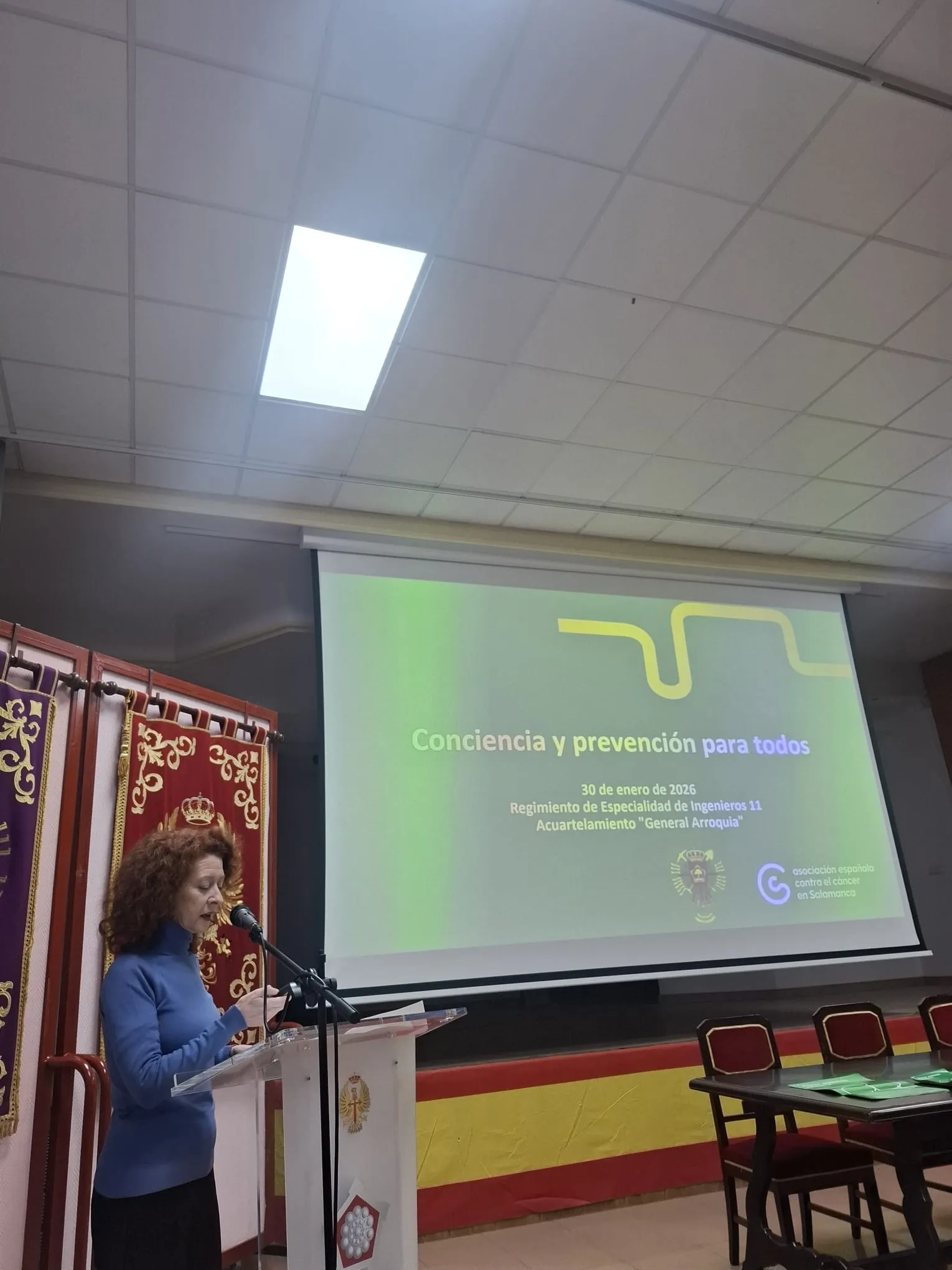 Foto 4 - La AECC formar&aacute; a 800 militares del Regimiento de Ingenieros en prevenci&oacute;n y gesti&oacute;n del c&aacute;ncer
