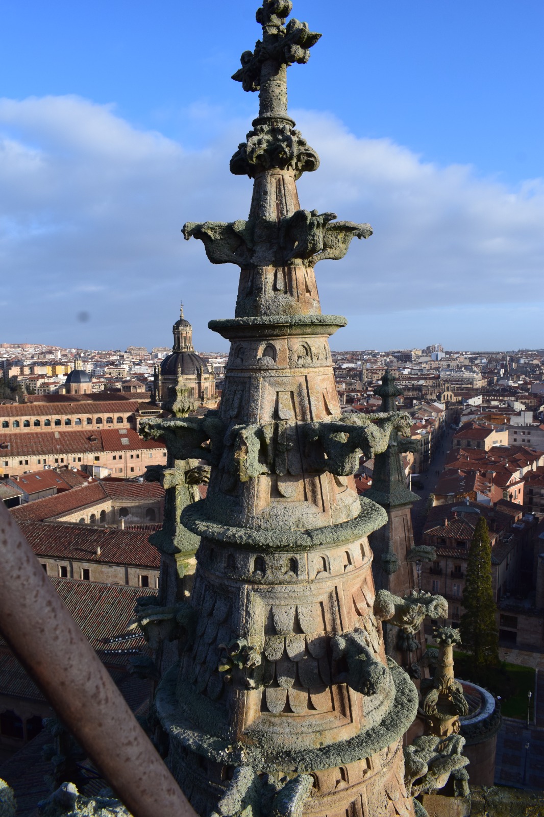 Obras de emergencia en la Catedral de Salamanca por desprendimiento en la fachada oeste