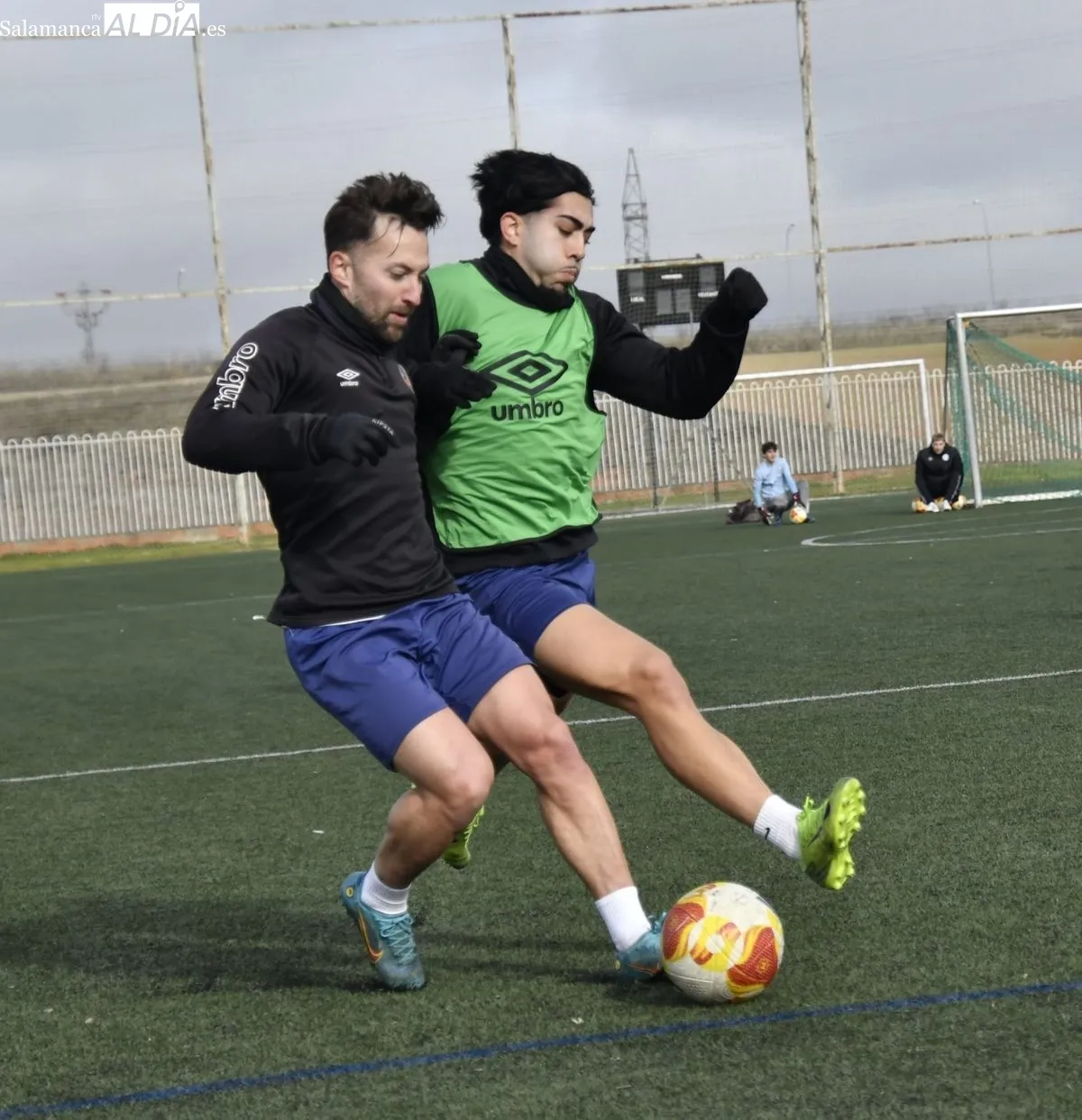 Entrenamiento del Salamanca UDS realizado esta mañana en el campo Tori