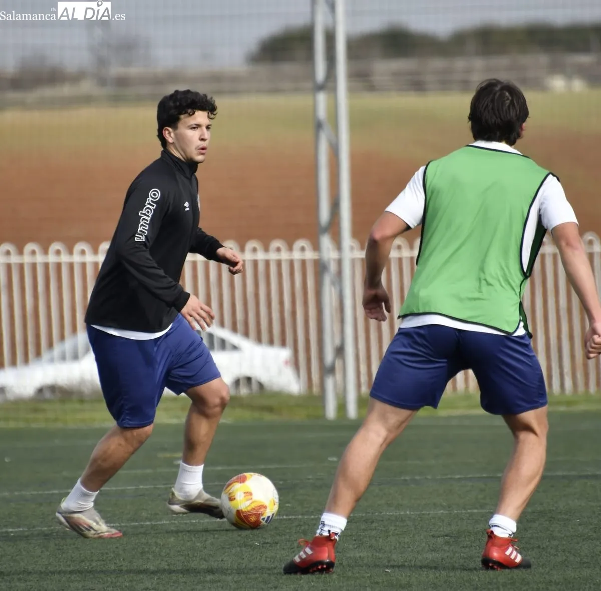 Entrenamiento del Salamanca UDS realizado esta mañana en el campo Tori