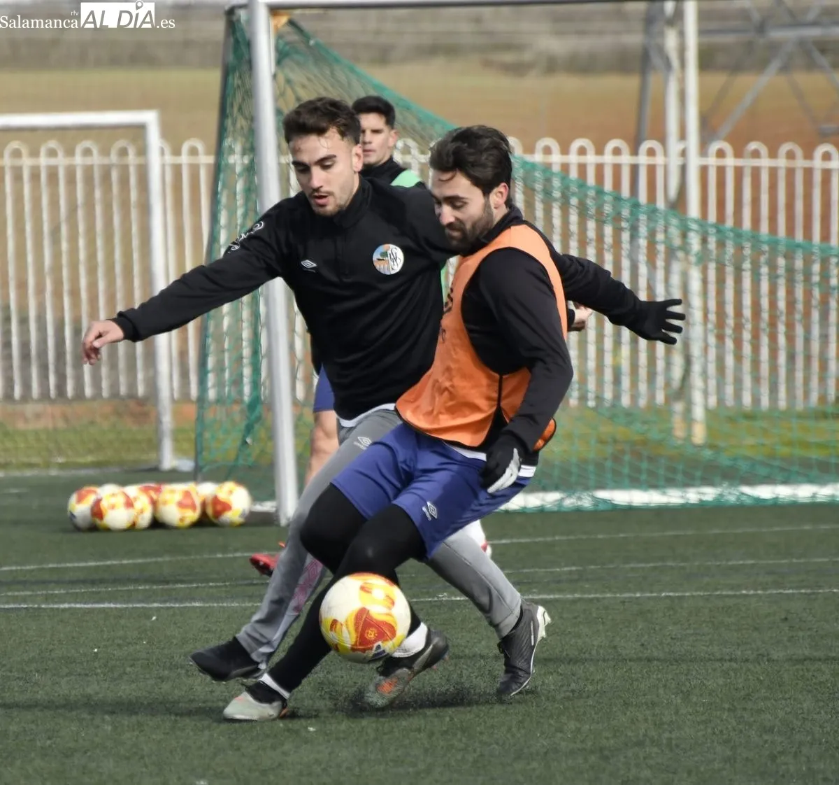 Entrenamiento del Salamanca UDS realizado esta mañana en el campo Tori