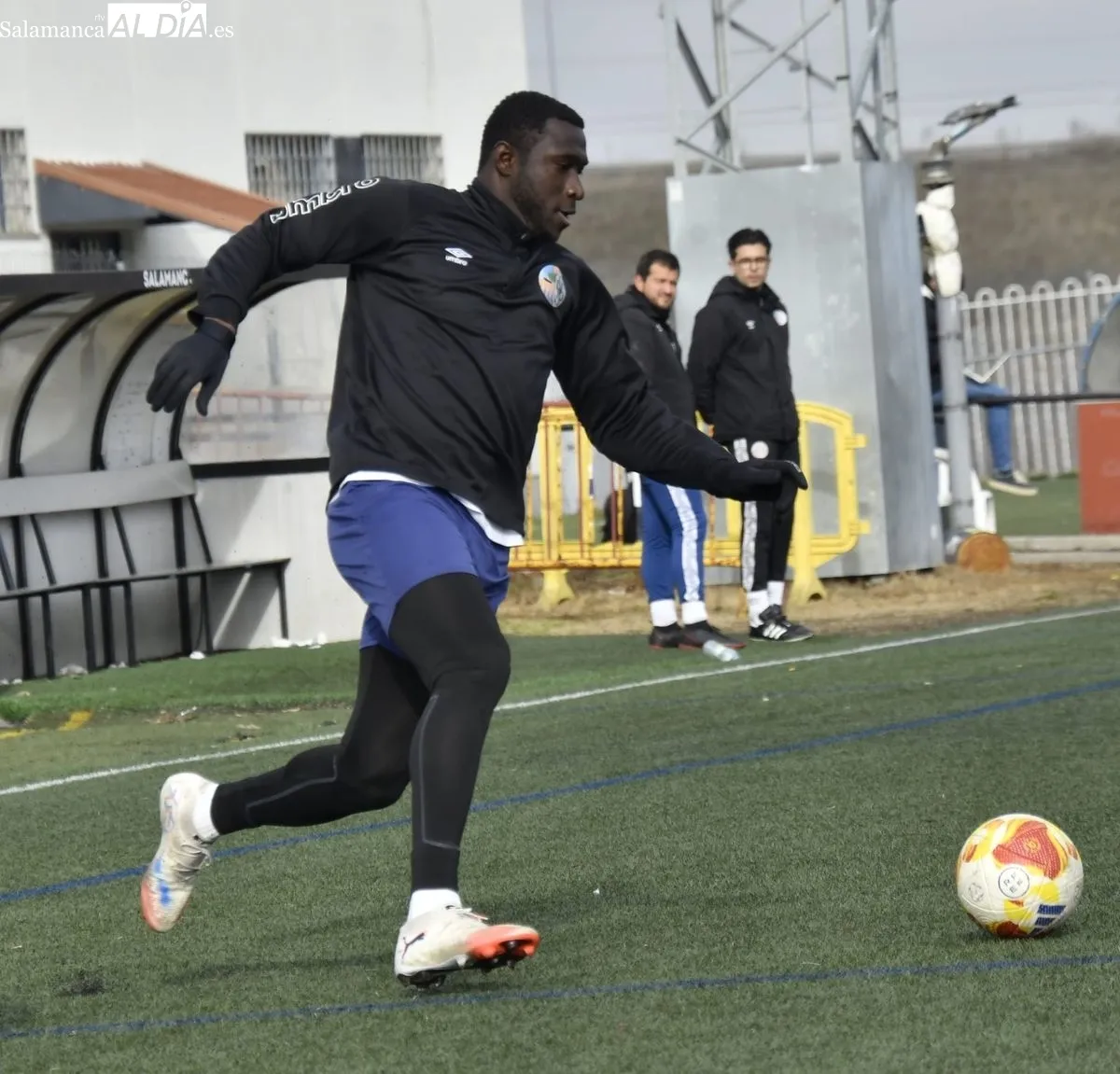 Entrenamiento del Salamanca UDS realizado esta mañana en el campo Tori
