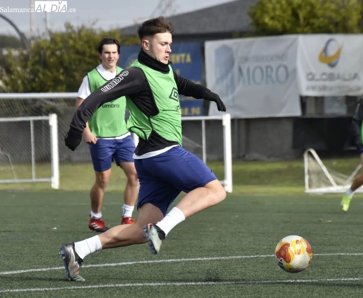 Entrenamiento del Salamanca UDS realizado esta mañana en el campo Tori