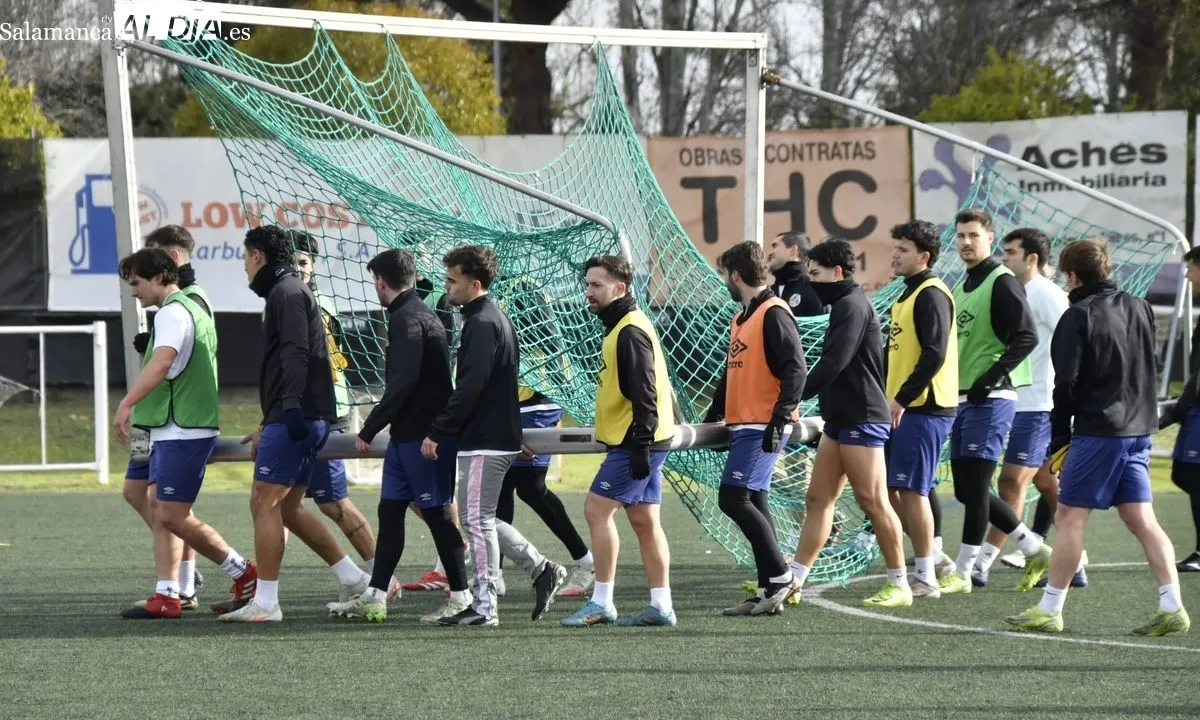 Entrenamiento del Salamanca UDS realizado esta mañana en el campo Tori