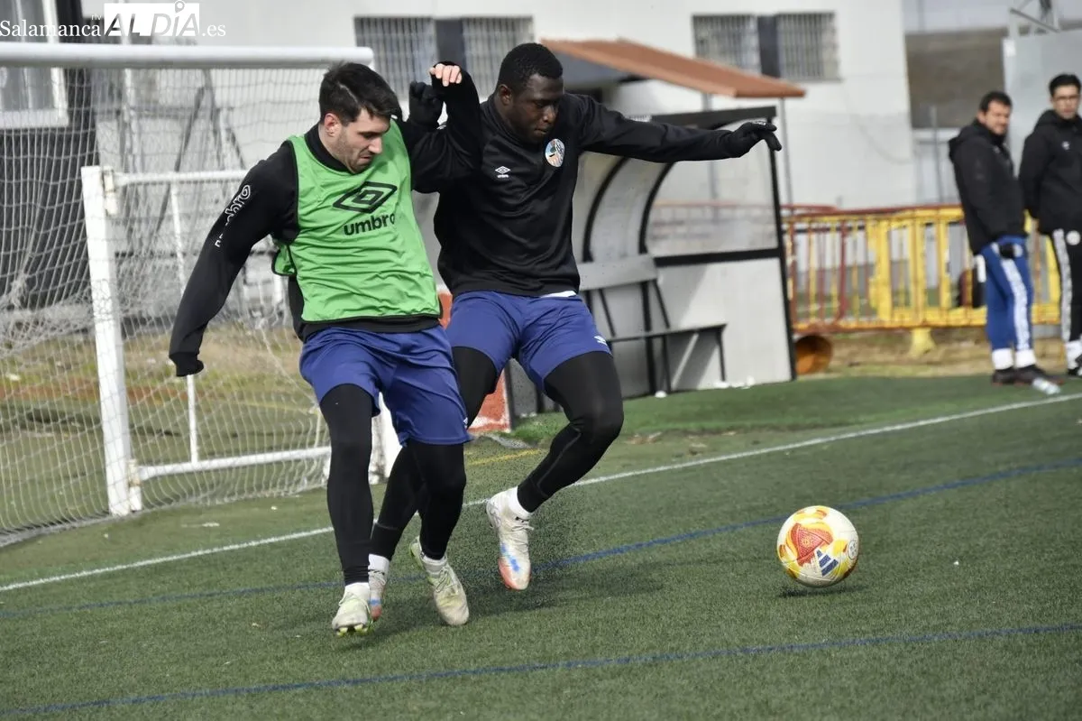 Entrenamiento del Salamanca UDS realizado esta mañana en el campo Tori