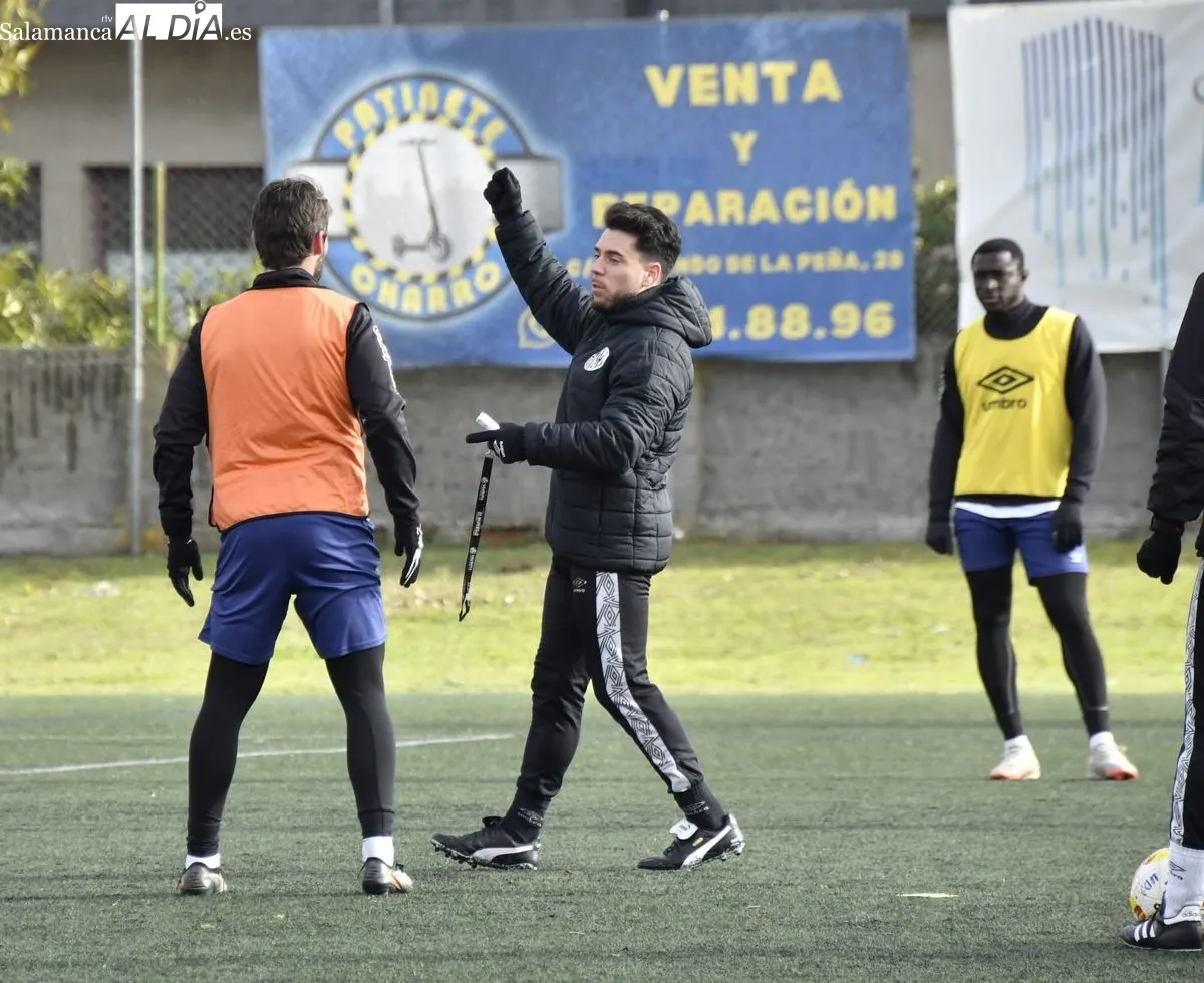 Entrenamiento del Salamanca UDS realizado esta mañana en el campo Tori