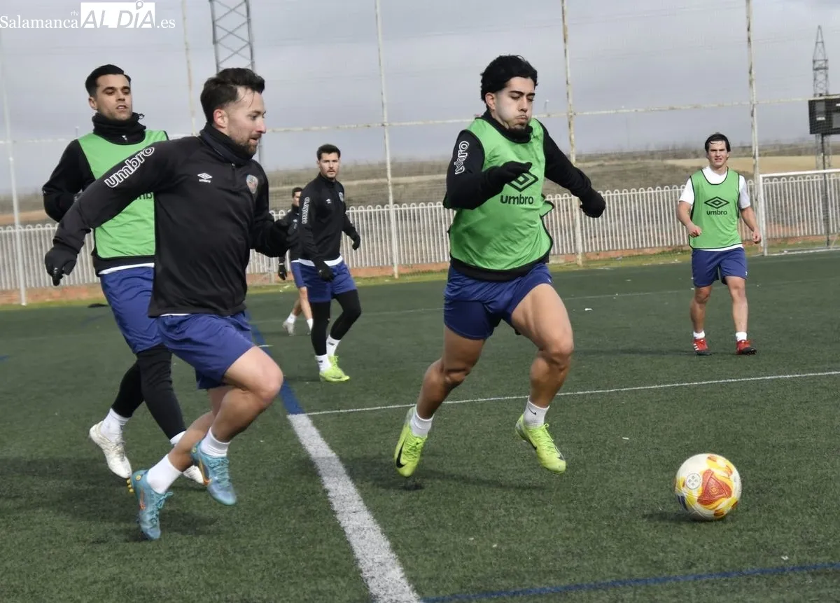 Entrenamiento del Salamanca UDS realizado esta mañana en el campo Tori