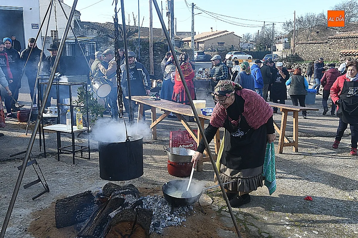 Momento de la Matanza Típica de años anteriores en Saelices el Chico