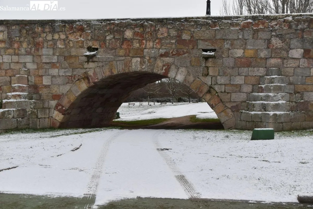Nevada en el centro de Salamanca. Foto de Vanesa Martins