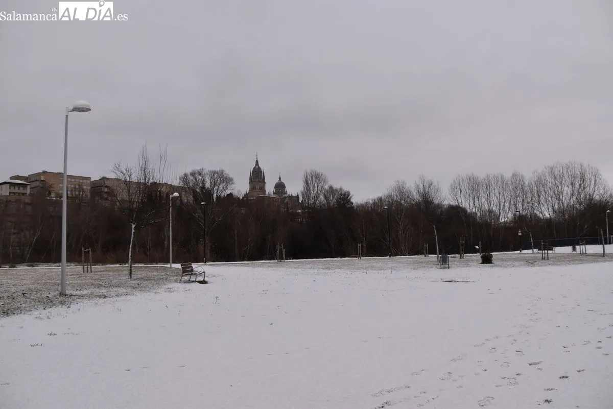 Nevada en el centro de Salamanca. Foto de Vanesa Martins