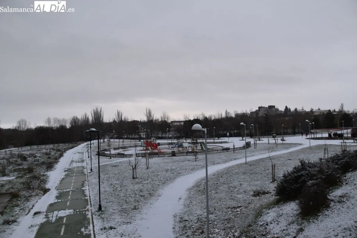 Nevada en el centro de Salamanca. Foto de Vanesa Martins