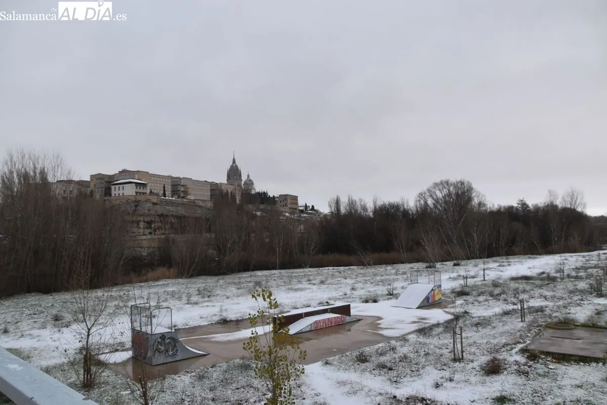 Nevada en el centro de Salamanca. Foto de Vanesa Martins