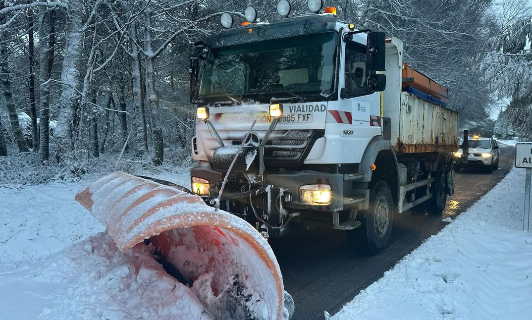 Nieve en Salamanca: cortadas la A-50, A-66 y Candelario