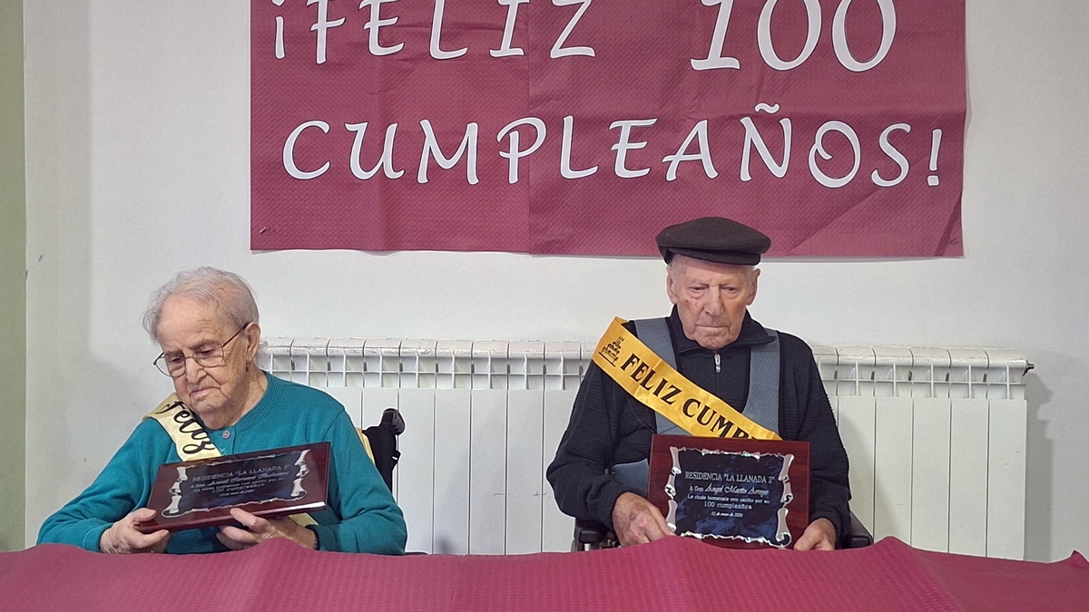 Centenarios en Aldeadávila: Araceli y Ángel cumplen 100 años