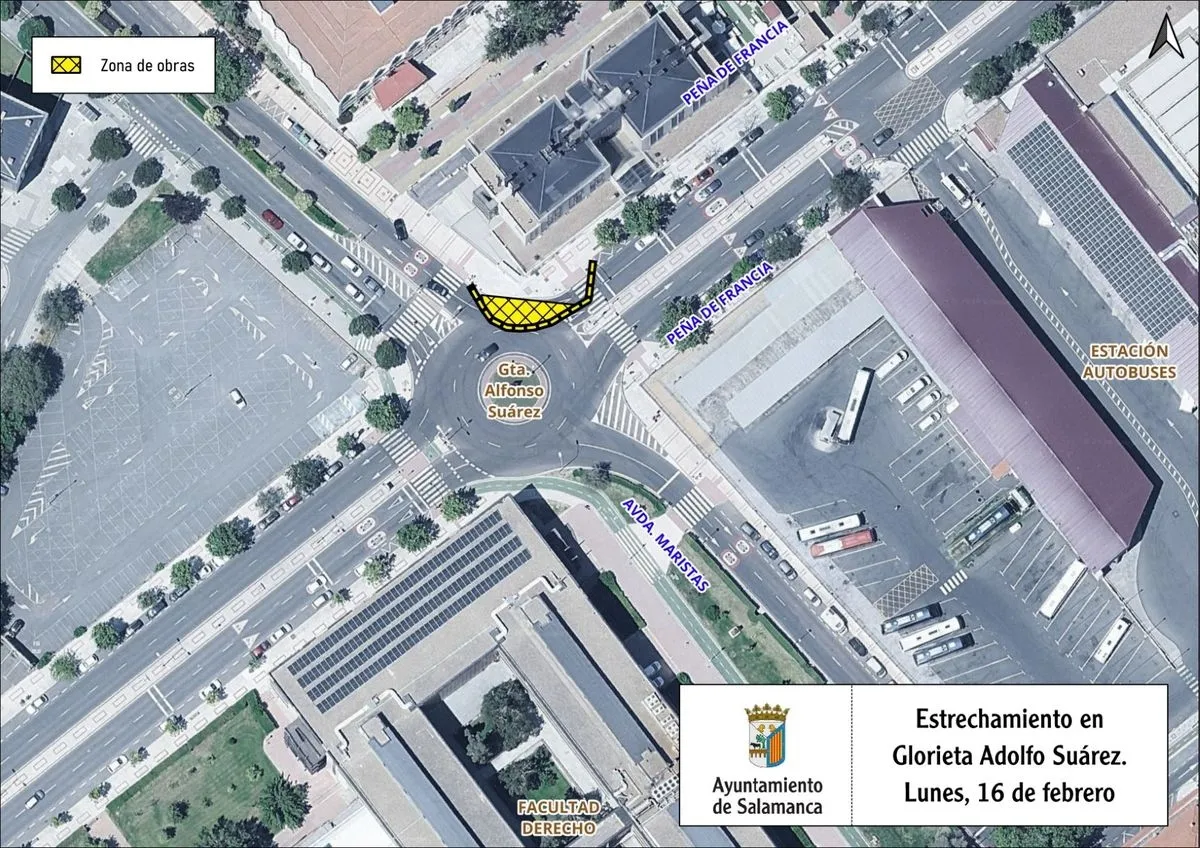 Foto 3 - La calle San Pablo y la avenida de Portugal de Salamanca sufrir&aacute;n cortes y desv&iacute;os el lunes y el martes